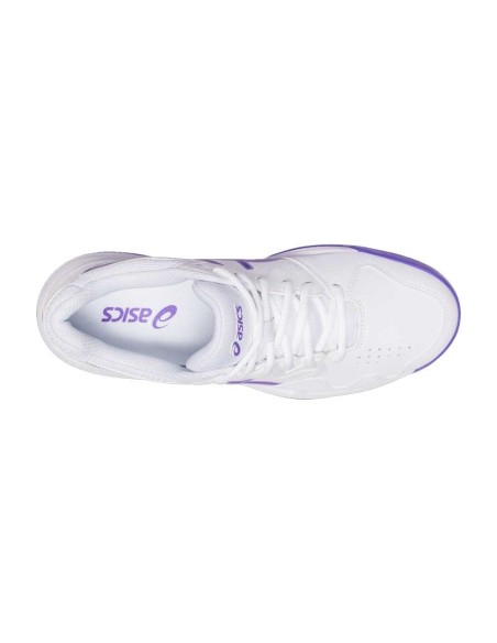 Asics Gel-Dedicate 7 Clay Blanco Morado Mujer | Ofertas de pádel